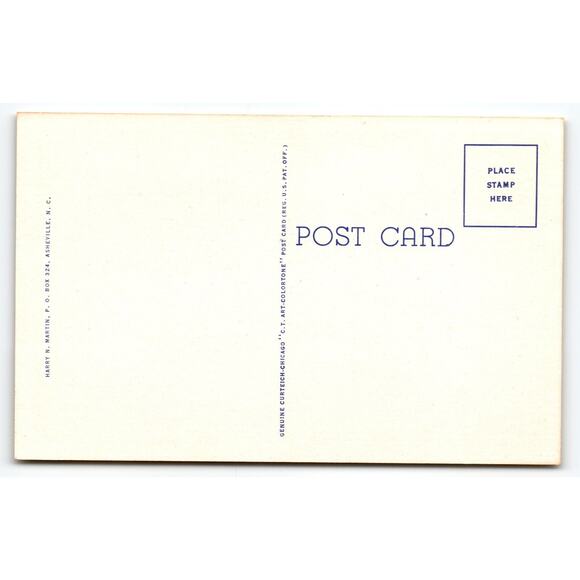 Vintage Linen Postcard Loop Over Newfound Gap Highway Great Smoky Mountains - Picture 2 of 2